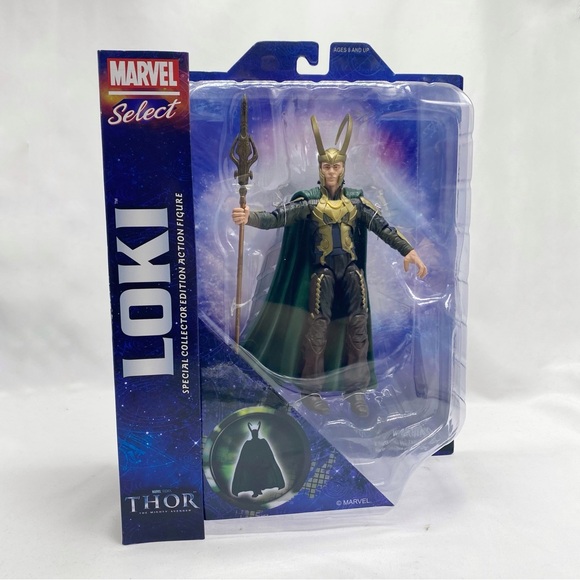 Marvel Loki Select 8 Inch Action Figure - Movie Loki NEW New in Box - Picture 1 of 6